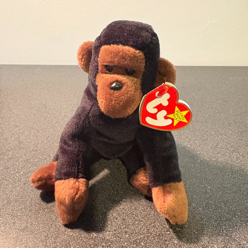 3/$12! Ty Beanie Baby - Congo the Gorilla - MWMT!